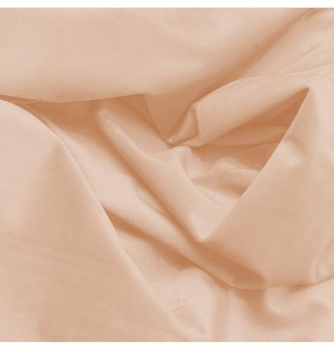 Nappe rectangulaire velour - couleur pêche - 240x145 cm